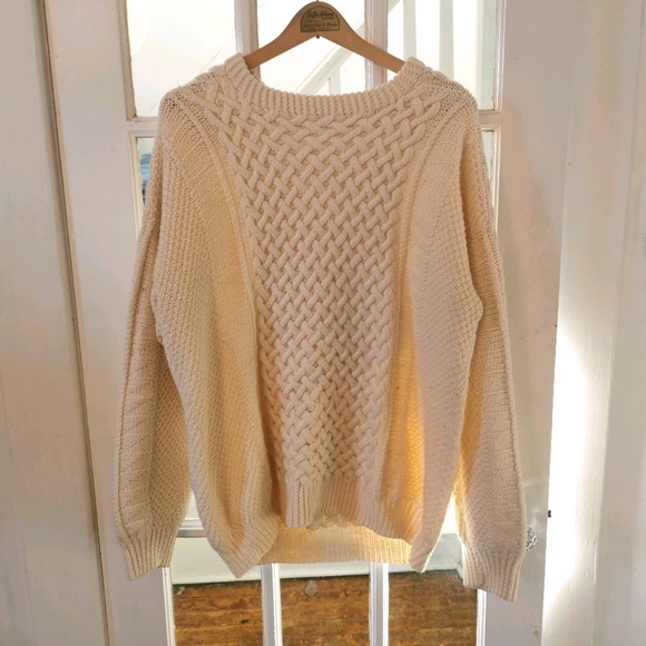 Vintage Sweaters - VINTAGE | Oversized Irish Fisherman's Sweater